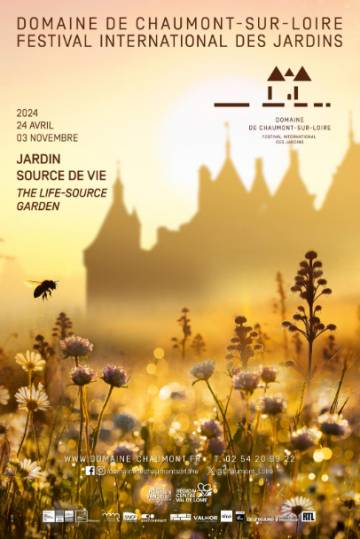 Affiche Jardin source de vie Festival International des Jardins 2024 Chaumont-sur-Loire